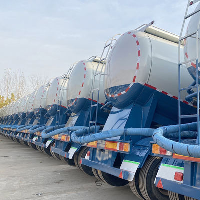 Camion remorque réservoir de ciment en acier semi-remorque dans n'importe quelle couleur avec acier, Q345