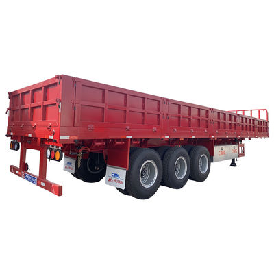 13000*2550*2280mm 3 essieux Semi-remorque de chargement 60 tonnes Q345 ou HG700