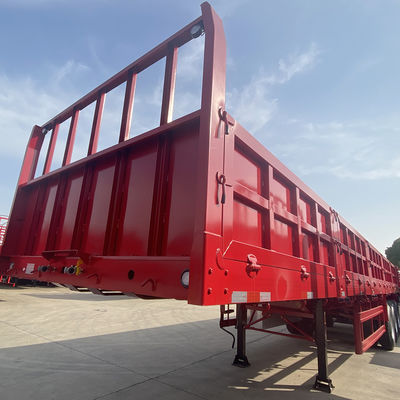 13000*2550*2280mm 3 essieux Semi-remorque de chargement 60 tonnes Q345 ou HG700