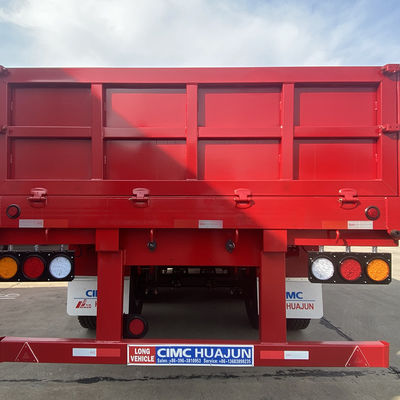 13000*2550*2280mm 3 essieux Semi-remorque de chargement 60 tonnes Q345 ou HG700