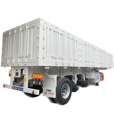 Trailers de camions 60 tonnes, déchargeurs latéraux, semi-trailers avec train d'atterrissage lourd de 28 tonnes