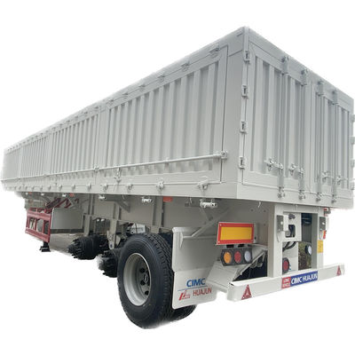 Trailers de camions 60 tonnes, déchargeurs latéraux, semi-trailers avec train d'atterrissage lourd de 28 tonnes