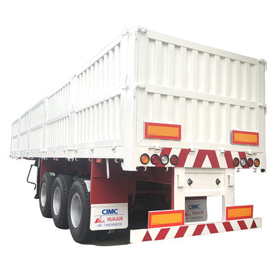 13T/14T/16T/20T BPW/FUWA 3 essieux semi-remorque à plat avec paroi latérale