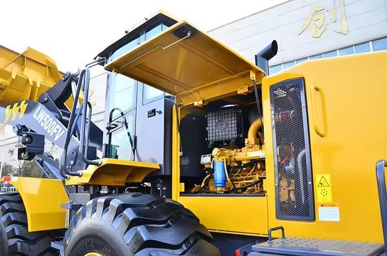 8000*3016*3515 Dimension LW500F chargeur à roues 5 tonnes chargeur de mine Weichai/moteur Cummins