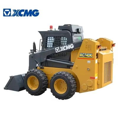75 KW Xugong XC740K XC760K Petit chargeur à pelle à rouleaux Tracteur chargeur à glisser pour la construction