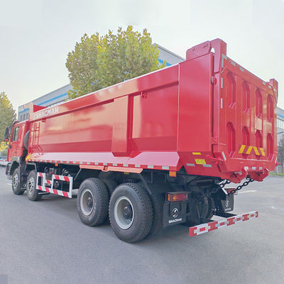 12 Numéro de virage vers l'avant Shacman 8X4 F3000 Camions de décharge pour machines lourdes Cabine plate