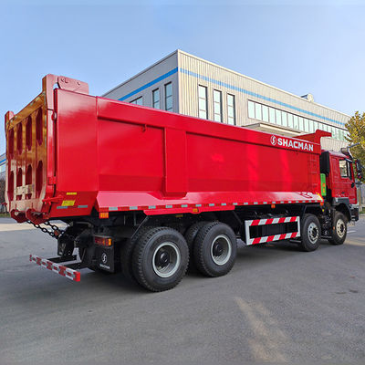12 Numéro de virage vers l'avant Shacman 8X4 F3000 Camions de décharge pour machines lourdes Cabine plate