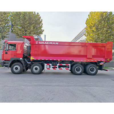 12 Numéro de virage vers l'avant Shacman 8X4 F3000 Camions de décharge pour machines lourdes Cabine plate